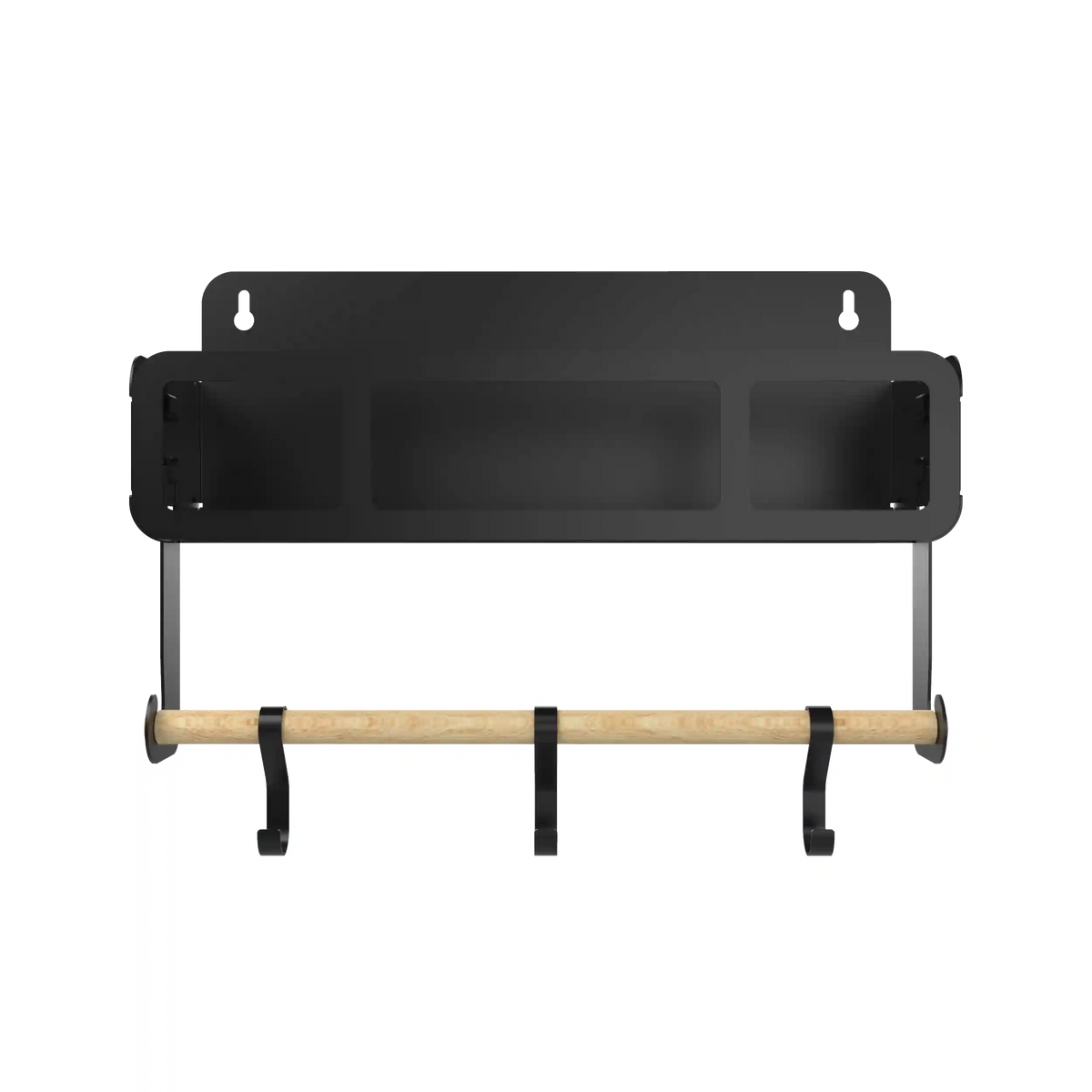 Black Hanging / Magnetic Rack System-Shelf W/Brackets