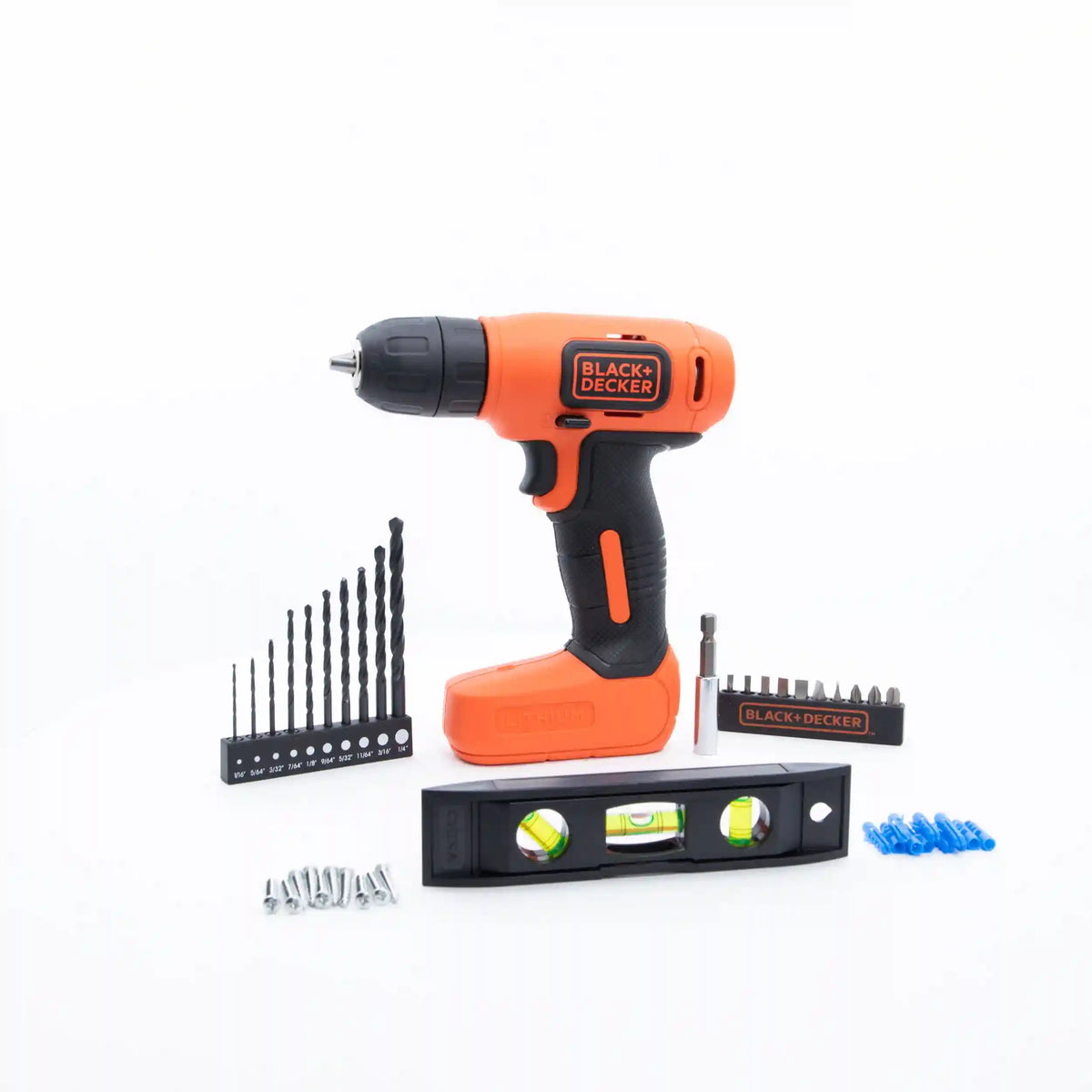 8V MAX* Cordless Drill + 43 Pc. Home Decor Project Kit