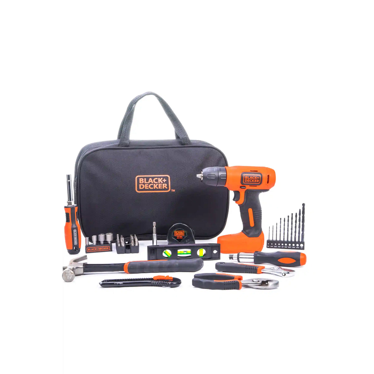 8V Drill & Home Tool Kit, 57 Piece