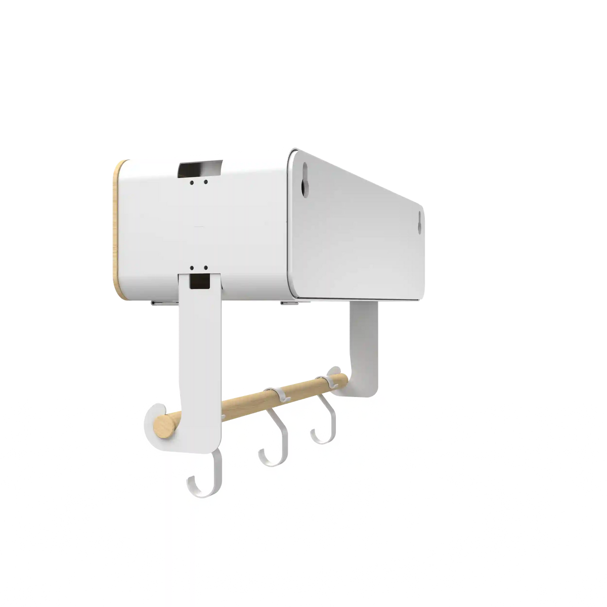 White Hanging / Magnetic Rack System-Shelf W/ Door