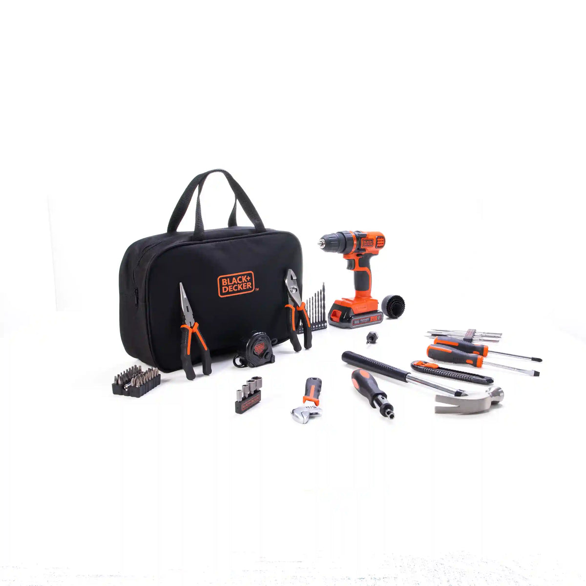 20V MAX* POWERCONNECT™ Cordless Drill/Driver With 68-Piece Project Kit and Tool Bag, Battery and Charger Included