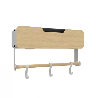 White Hanging / Magnetic Rack System-Shelf W/ Door