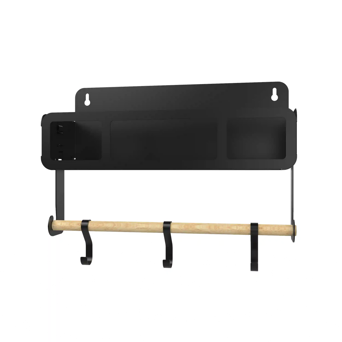Black Hanging / Magnetic Rack System-Shelf W/Brackets