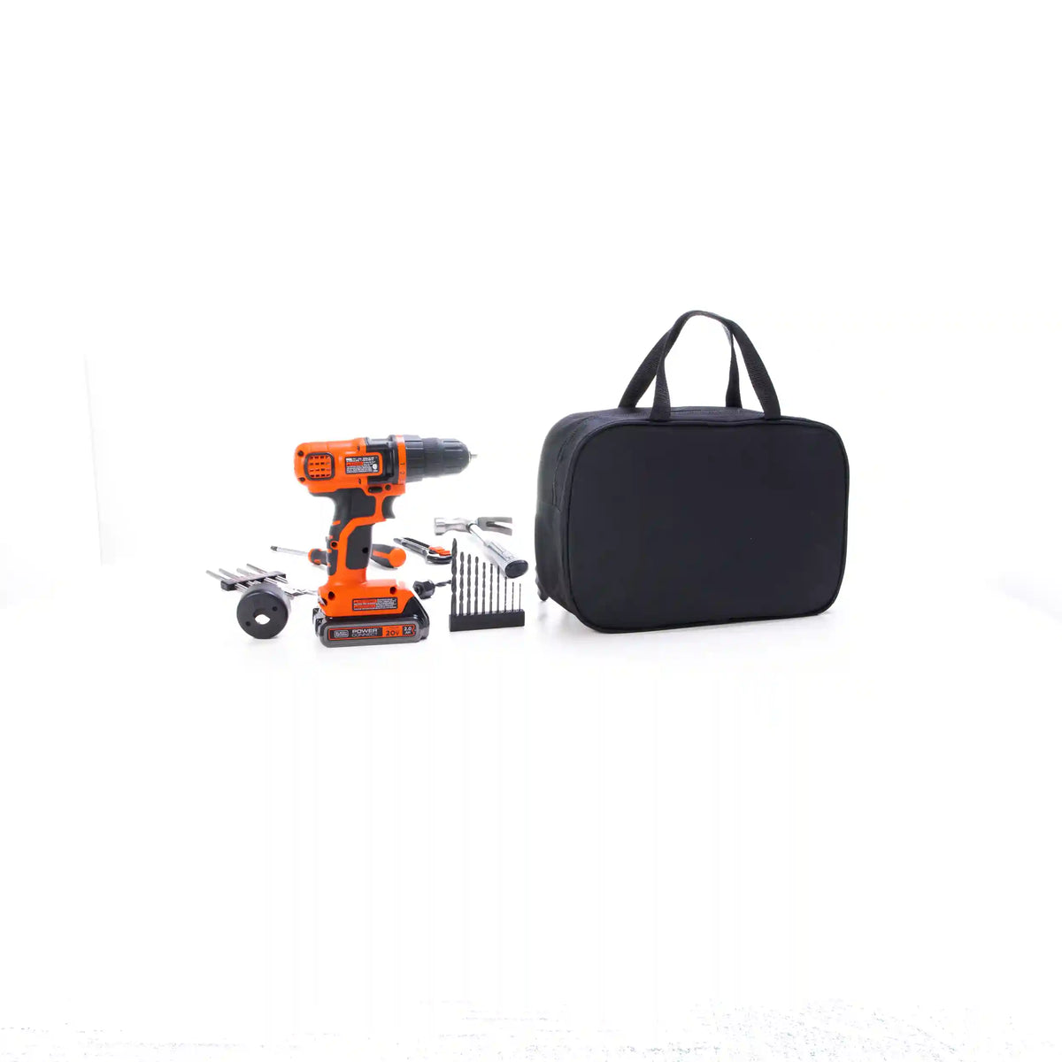 20V MAX* POWERCONNECT™ Cordless Drill/Driver With 68-Piece Project Kit and Tool Bag, Battery and Charger Included