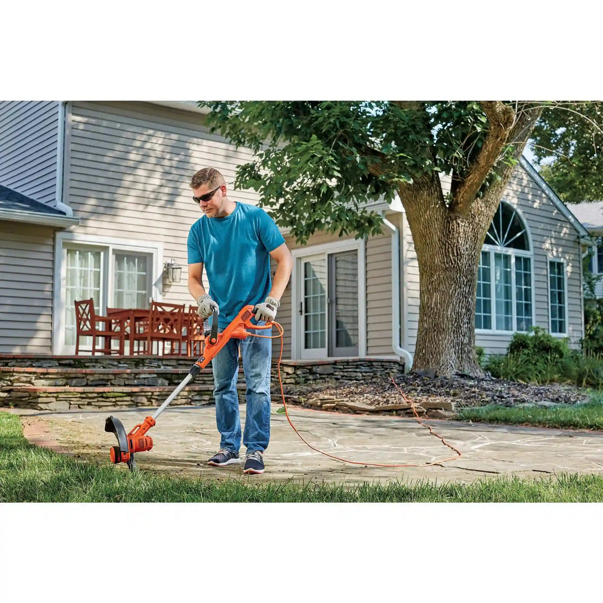 2 in 1 String Trimmer/Edger Weed Wacker, 6.5-Amp, 14-Inch Auto Feed