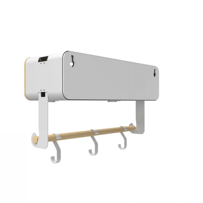 White Hanging / Magnetic Rack System-Shelf W/ Door