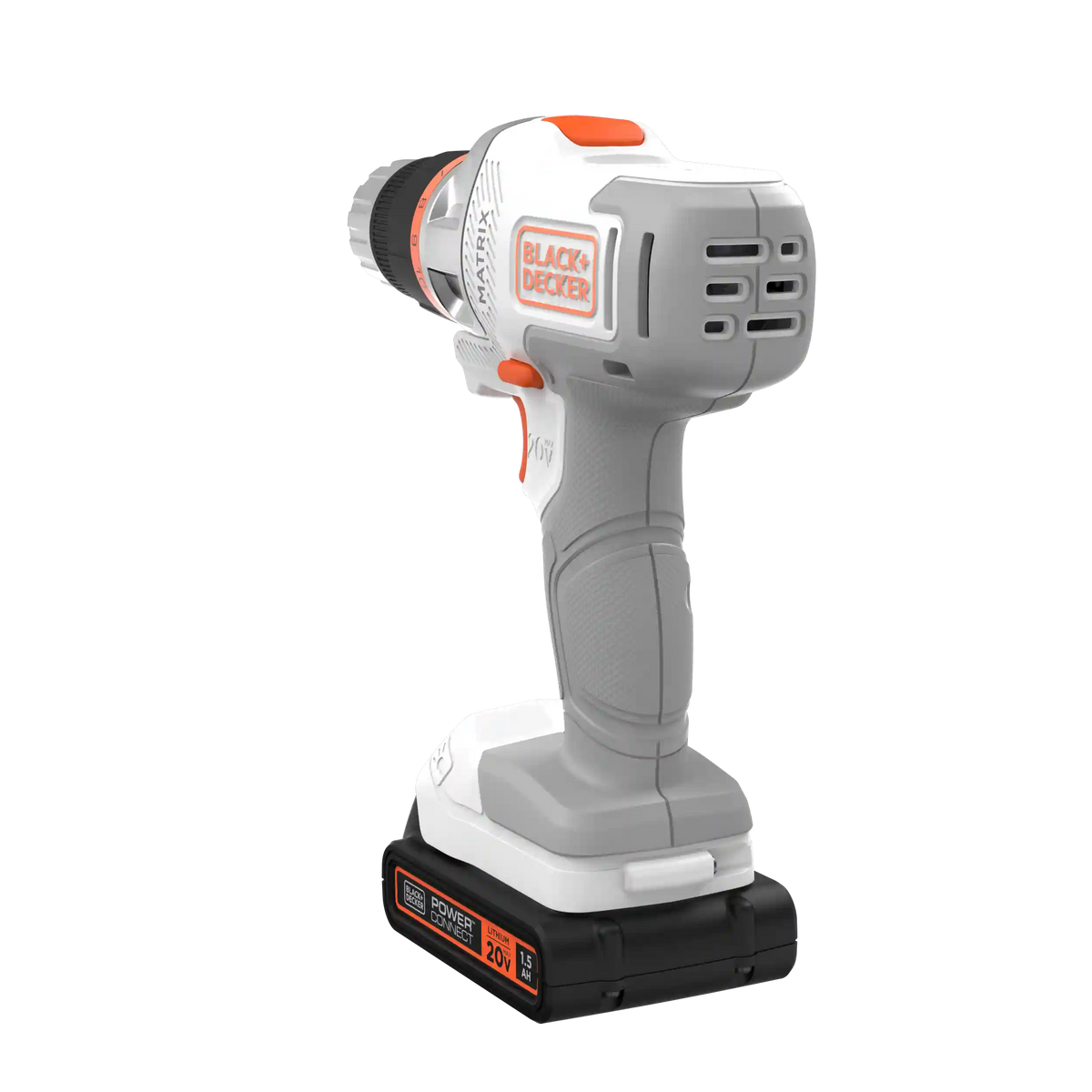 20V MAX *POWERCONNECT™ MATRIX™ Cordless Drill/Driver Kit, Battery and Charger Included (White)