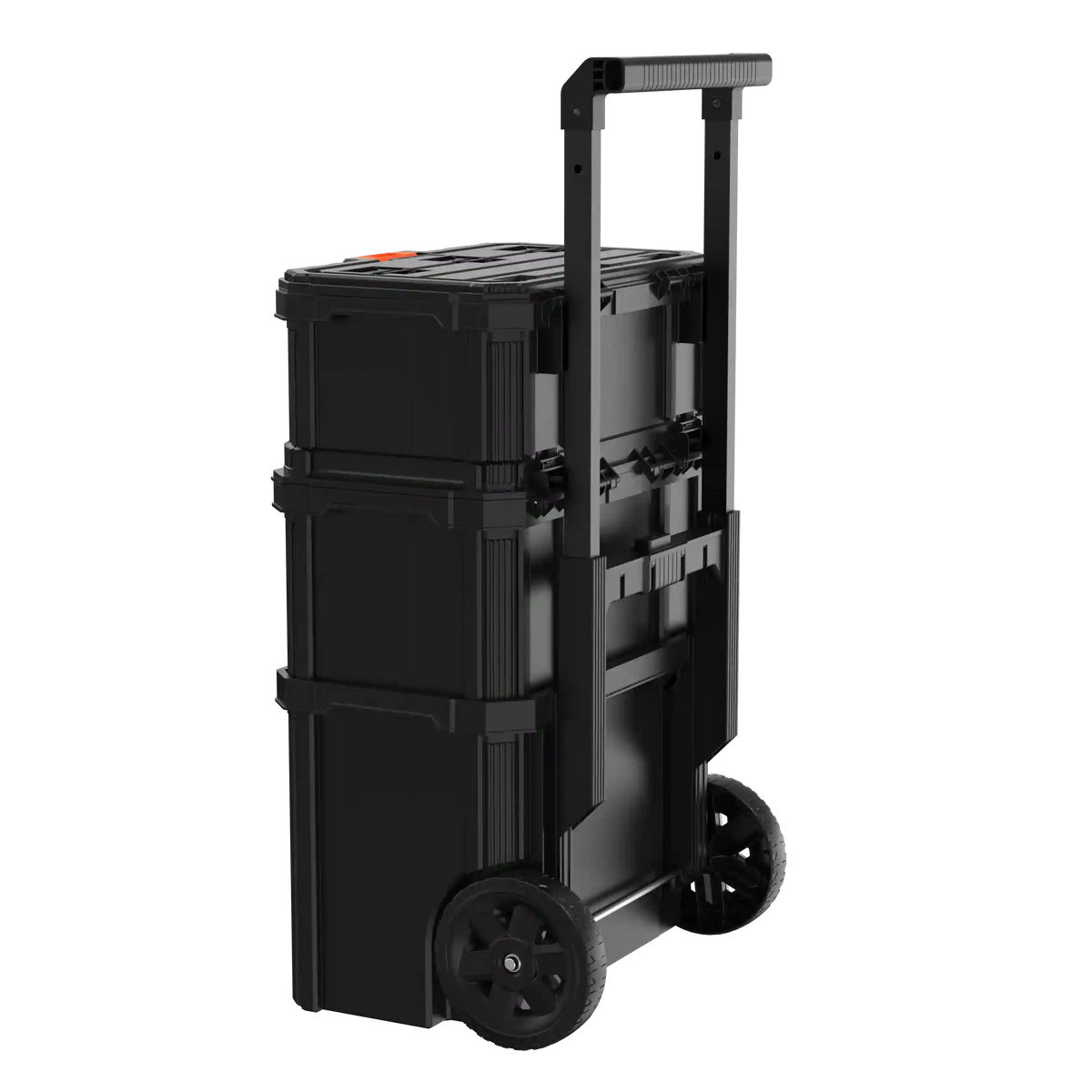 Stackable Storage System - 3 Piece Set (Small, Deep Toolbox, and Rolling Tote)
