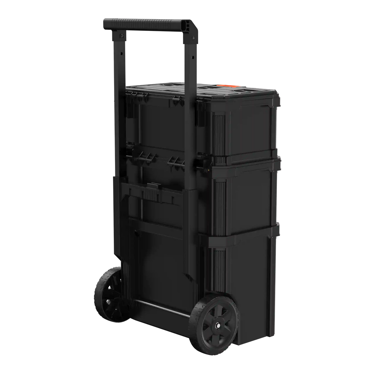 Stackable Storage System - 3 Piece Set (Small, Deep Toolbox, and Rolling Tote)