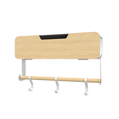 White Hanging / Magnetic Rack System-Shelf W/ Door