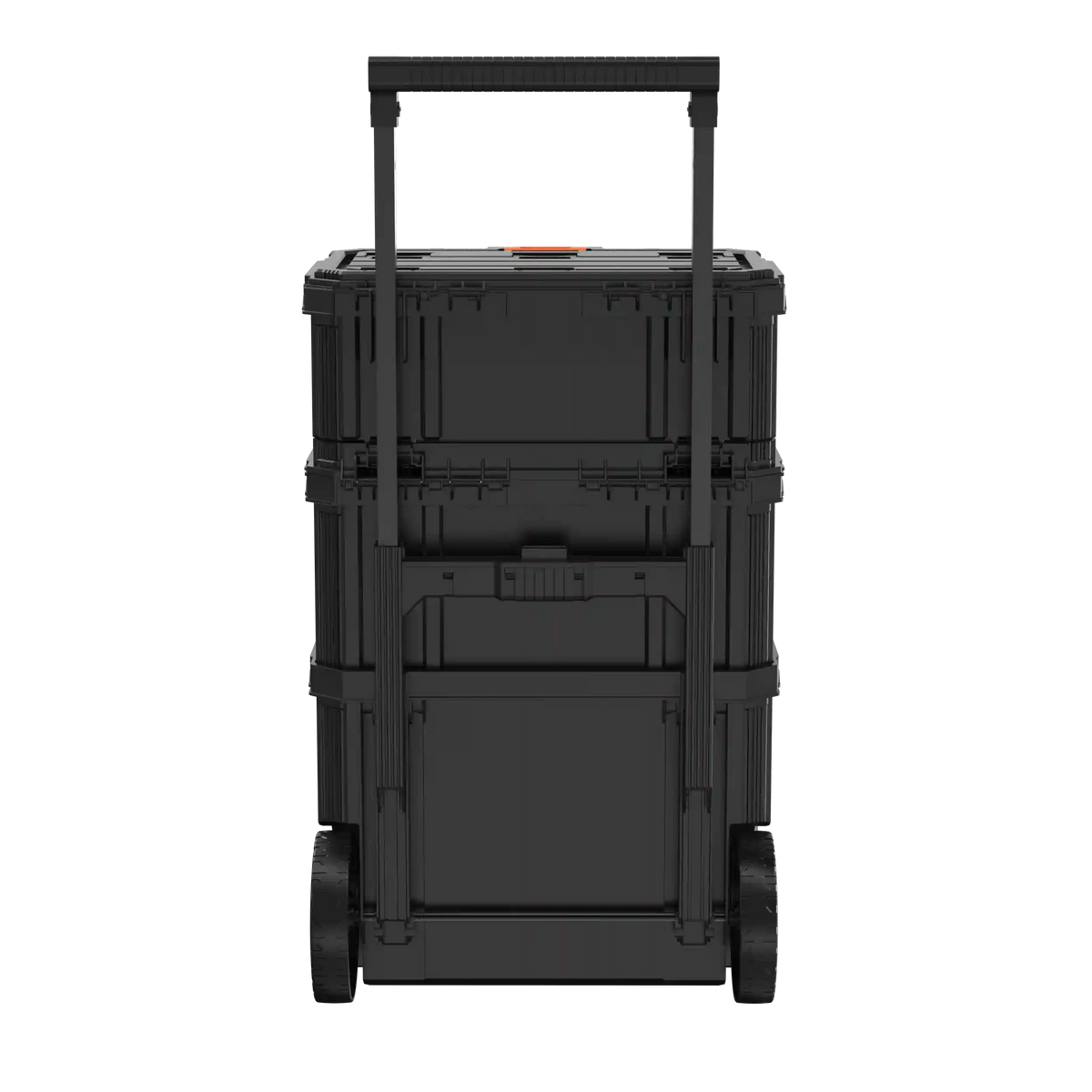 Stackable Storage System - 3 Piece Set (Small, Deep Toolbox, and Rolling Tote)