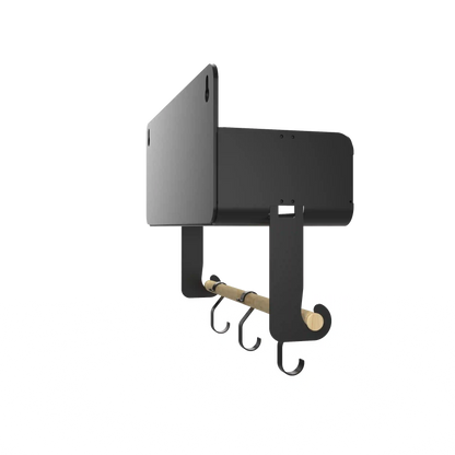 Black Hanging / Magnetic Rack System-Shelf W/Brackets