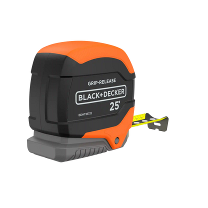 Tape Measure, Grip Release, Autolock & Self Lock, 25-Foot
