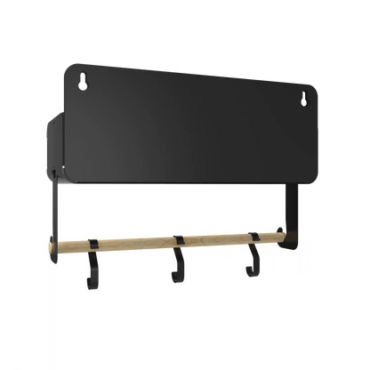 Black Hanging / Magnetic Rack System-Shelf W/Brackets