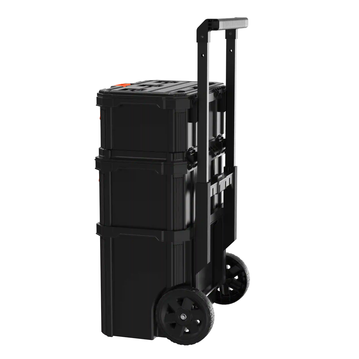 Stackable Storage System - 3 Piece Set (Small, Deep Toolbox, and Rolling Tote)