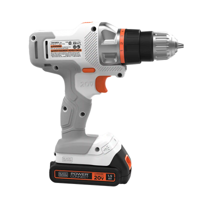 20V MAX *POWERCONNECT™ MATRIX™ Cordless Drill/Driver Kit, Battery and Charger Included (White)