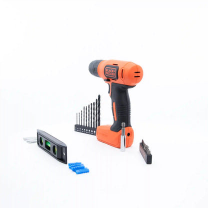 8V MAX* Cordless Drill + 43 Pc. Home Decor Project Kit
