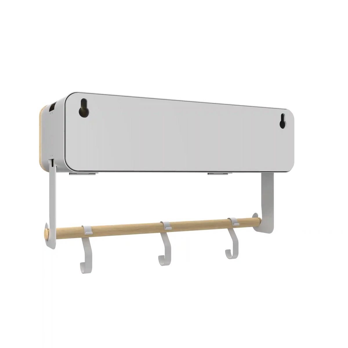 White Hanging / Magnetic Rack System-Shelf W/ Door
