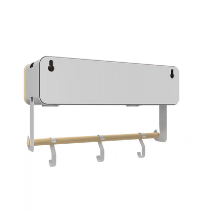 White Hanging / Magnetic Rack System-Shelf W/ Door