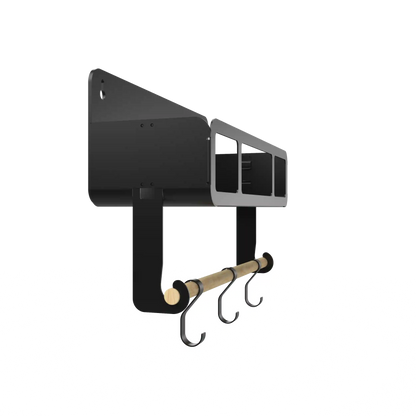 Black Hanging / Magnetic Rack System-Shelf W/Brackets