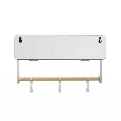 White Hanging / Magnetic Rack System-Shelf W/ Door