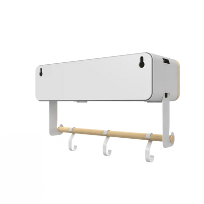 White Hanging / Magnetic Rack System-Shelf W/ Door