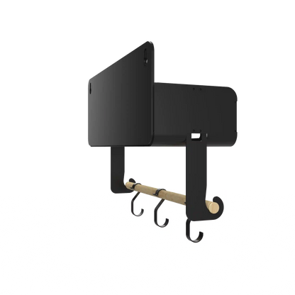 Black Hanging / Magnetic Rack System-Shelf W/Brackets