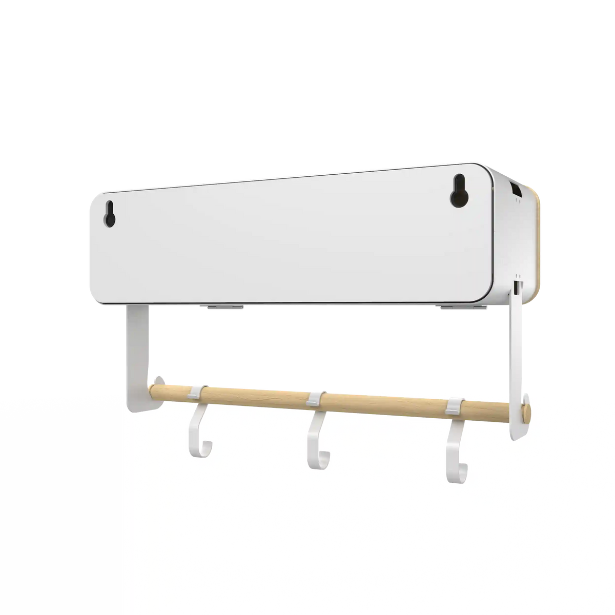 White Hanging / Magnetic Rack System-Shelf W/ Door