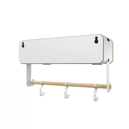 White Hanging / Magnetic Rack System-Shelf W/ Door