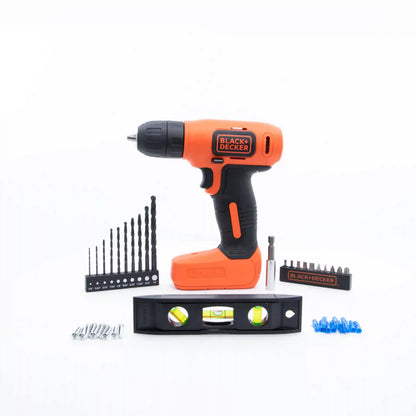 8V MAX* Cordless Drill + 43 Pc. Home Decor Project Kit
