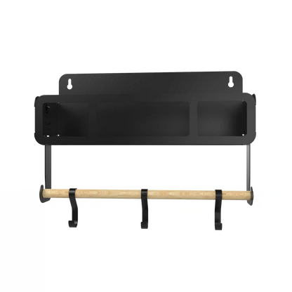 Black Hanging / Magnetic Rack System-Shelf W/Brackets