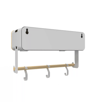 White Hanging / Magnetic Rack System-Shelf W/ Door