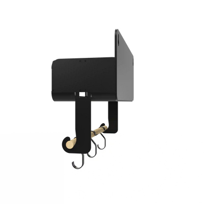 Black Hanging / Magnetic Rack System-Shelf W/Brackets