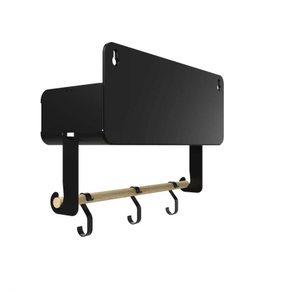 Black Hanging / Magnetic Rack System-Shelf W/Brackets