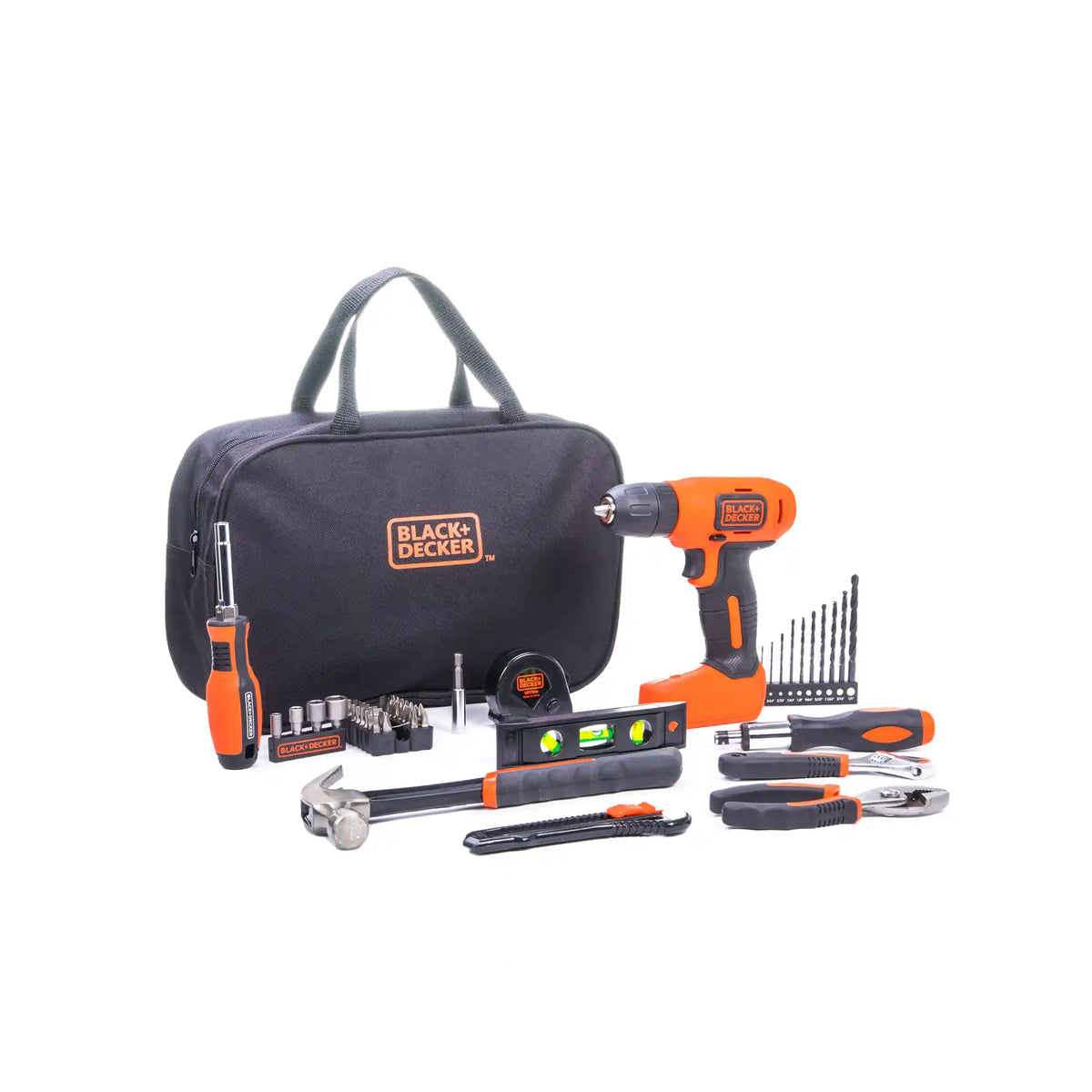 8V Drill & Home Tool Kit, 57 Piece