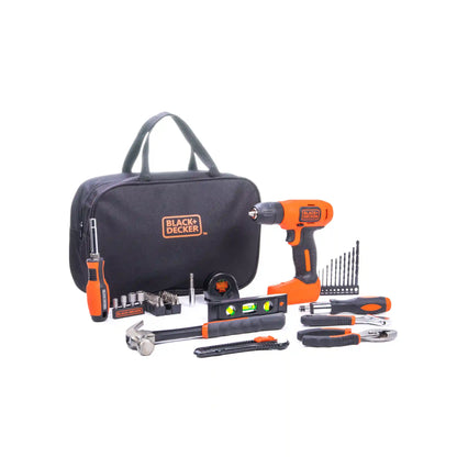 8V Drill & Home Tool Kit, 57 Piece