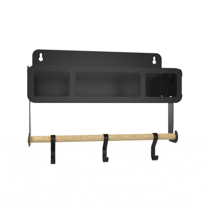 Black Hanging / Magnetic Rack System-Shelf W/Brackets