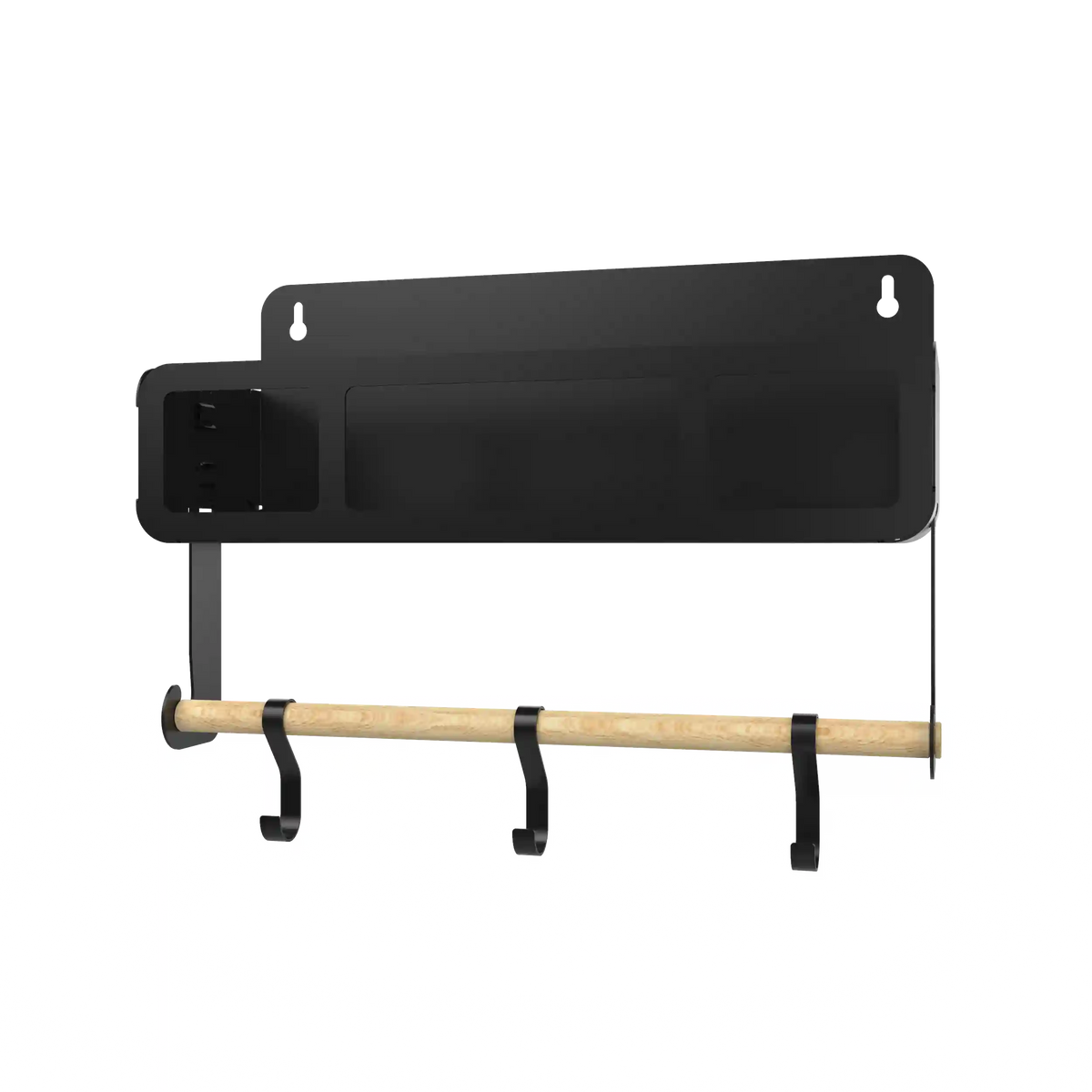 Black Hanging / Magnetic Rack System-Shelf W/Brackets
