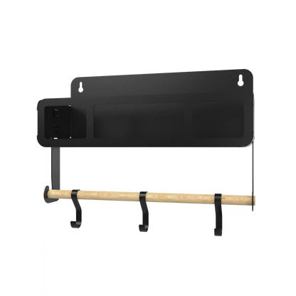Black Hanging / Magnetic Rack System-Shelf W/Brackets