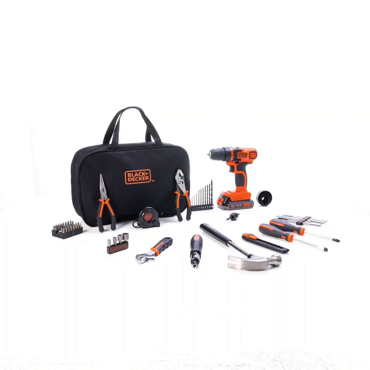 20V MAX* POWERCONNECT™ Cordless Drill/Driver With 68-Piece Project Kit and Tool Bag, Battery and Charger Included