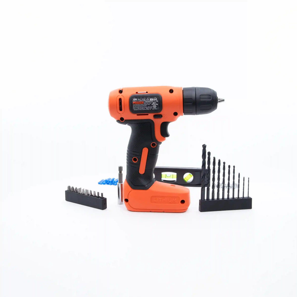 8V MAX* Cordless Drill + 43 Pc. Home Decor Project Kit