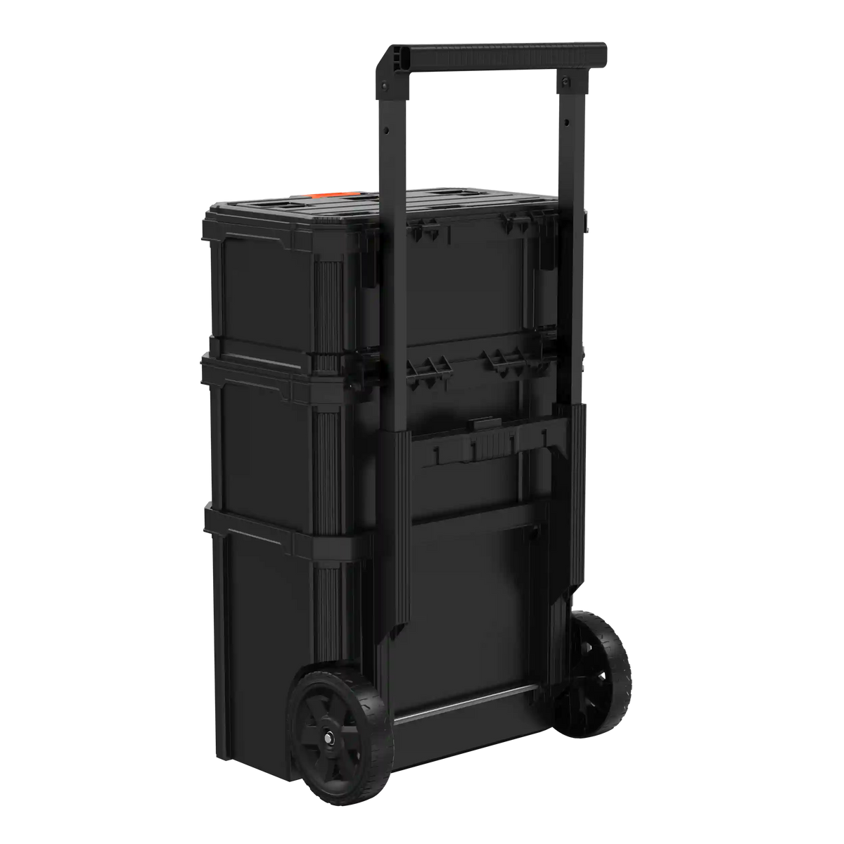 Stackable Storage System - 3 Piece Set (Small, Deep Toolbox, and Rolling Tote)