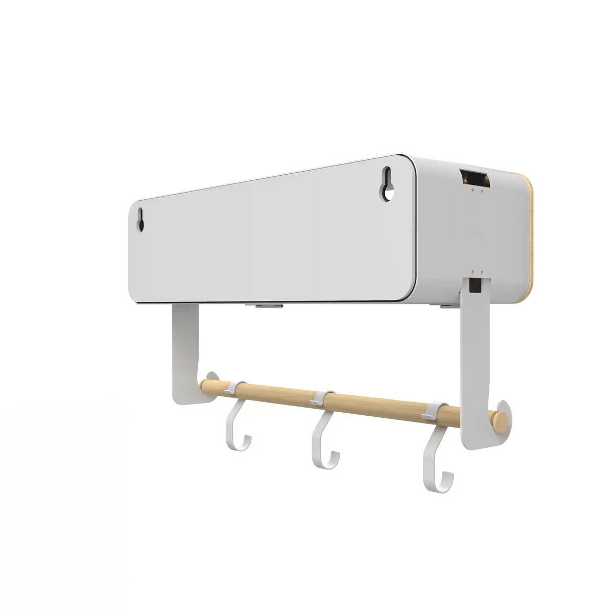 White Hanging / Magnetic Rack System-Shelf W/ Door