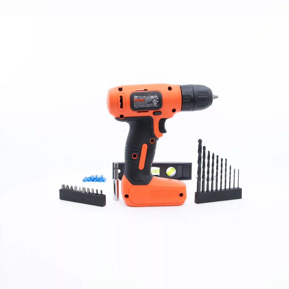 8V MAX* Cordless Drill + 43 Pc. Home Decor Project Kit