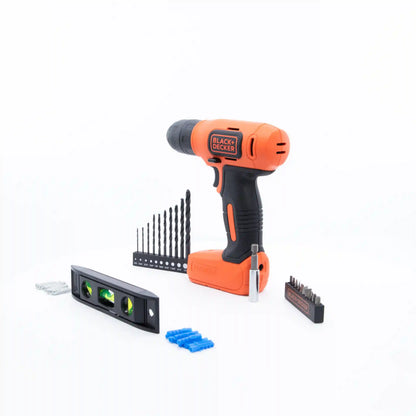 8V MAX* Cordless Drill + 43 Pc. Home Decor Project Kit