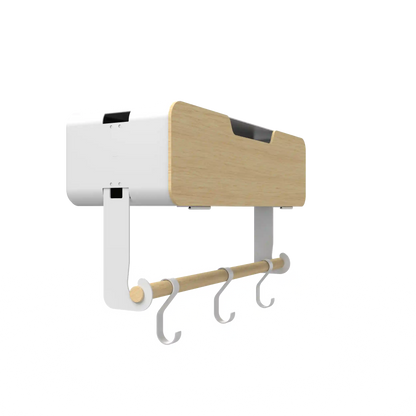 White Hanging / Magnetic Rack System-Shelf W/ Door