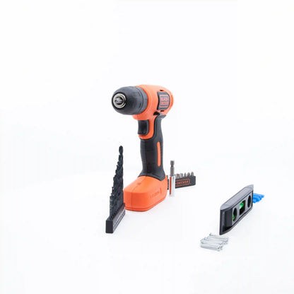 8V MAX* Cordless Drill + 43 Pc. Home Decor Project Kit