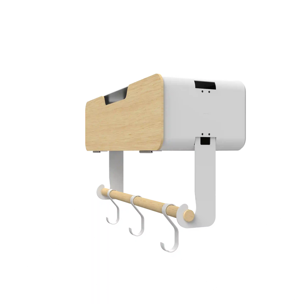 White Hanging / Magnetic Rack System-Shelf W/ Door
