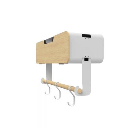 White Hanging / Magnetic Rack System-Shelf W/ Door