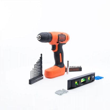 8V MAX* Cordless Drill + 43 Pc. Home Decor Project Kit
